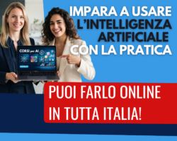CORSO PRATICO per usare l’INTELLIGENZA ARTIFICIALE – 32 ORE